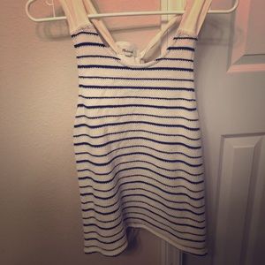 MADEWELL tie back tank top.
